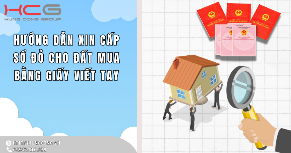 Xin Cấp Sổ đỏ Với đất Mua Bằng Giasy Tay